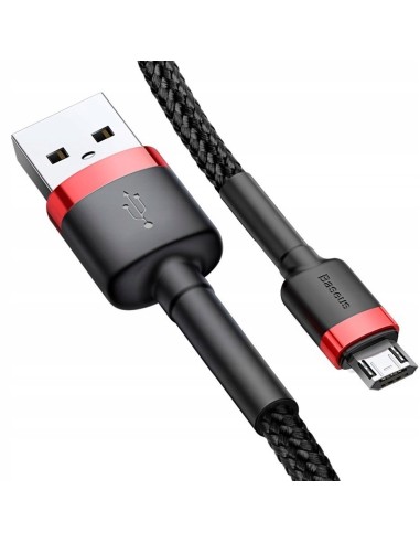 Baseus Cafule Kabel USB Do Micro USB 100cm Czarno-Czerwony