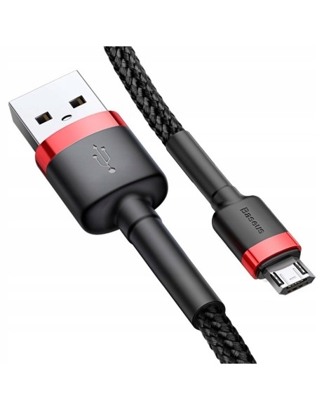 Baseus Cafule Kabel USB Do Micro USB 100cm Czarno-Czerwony