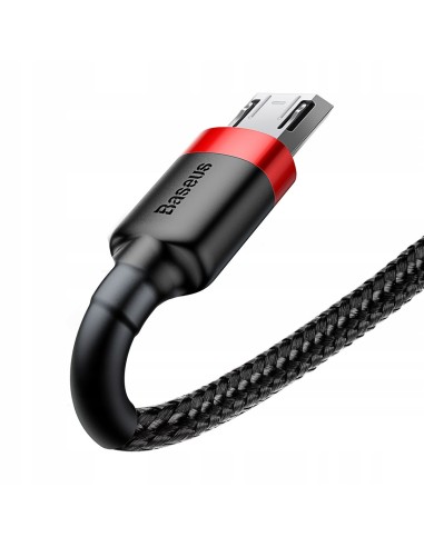 Baseus Cafule Kabel USB Do Micro USB 100cm Czarno-Czerwony