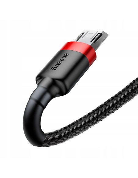 Baseus Cafule Kabel USB Do Micro USB 100cm Czarno-Czerwony