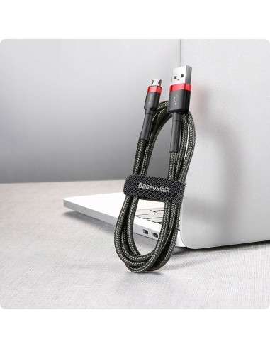 Baseus Cafule Kabel USB Do Micro USB 100cm Czarno-Czerwony