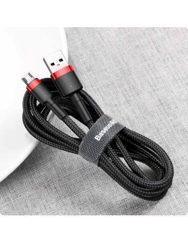 Baseus Cafule Kabel USB Do Micro USB 100cm Czarno-Czerwony