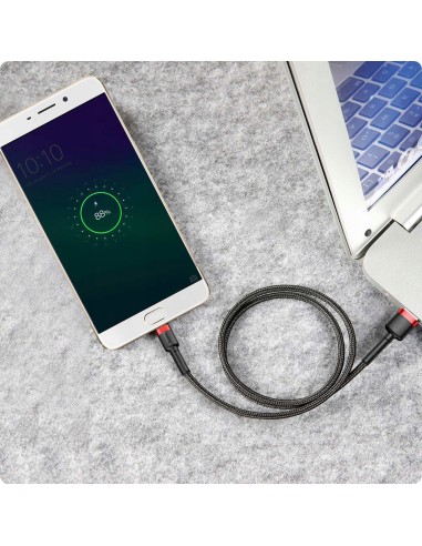 Baseus Cafule Kabel USB Do Micro USB 100cm Czarno-Czerwony