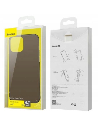 Baseus Frosted Glass Etui Do iPhone 12 Pro Max