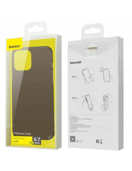 Baseus Frosted Glass Etui Do iPhone 12 Pro Max