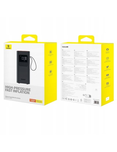 Baseus SuperMini Pro Series Kompresor Samochodowy Czarny