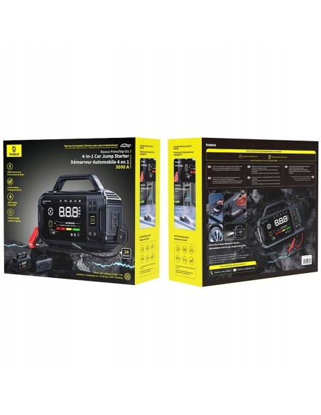 Baseus PrimeTrip VJ1 4-in-1 Car Jump Starter 3000A Cosmic Black