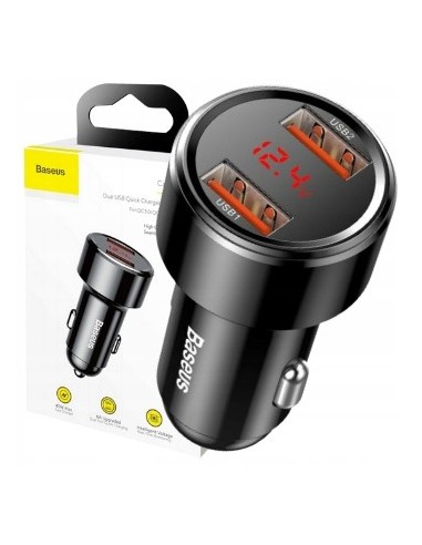 Baseus Magic Series Ładowarka Samochodowa 2xUSB 45W Czarna