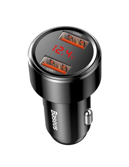 Baseus Magic Series Ładowarka Samochodowa 2xUSB 45W Czarna