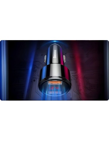 Baseus Magic Series Ładowarka Samochodowa 2xUSB 45W Czarna