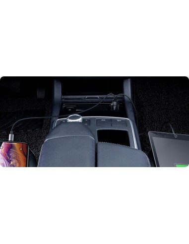 Baseus Magic Series Ładowarka Samochodowa 2xUSB 45W Czarna