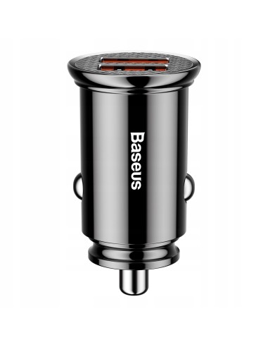 Baseus Circular Plastic Ładowarka Samochodowa 2xUSB 30W