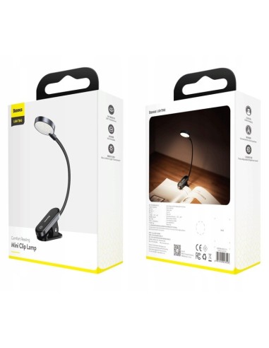 Baseus Mini Clip Lamp Lampka Bezprzewodowa LED Na Klips