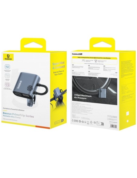 Baseus PrimeTrip Series Kompaktowa Pompka Rowerowa Cosmic Black