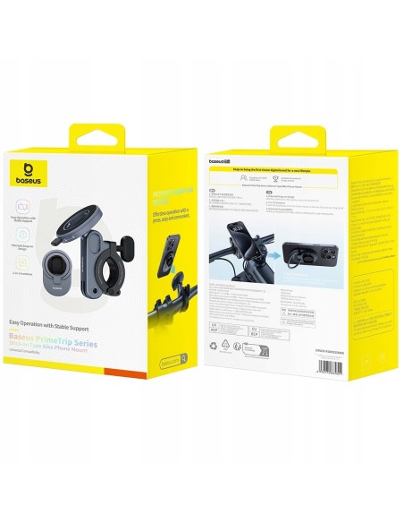 Baseus PrimeTrip Series Uchwyt Rowerowy Stick-on Czarny