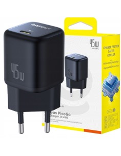 Baseus EnerFill FN22 Szybka Ładowarka USB-C 45W Czarna