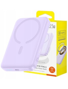 Baseus EnerFill FM11 Ultra-Mini Magnetyczny Power Bank 10000mAh 22.5W Fioletowy