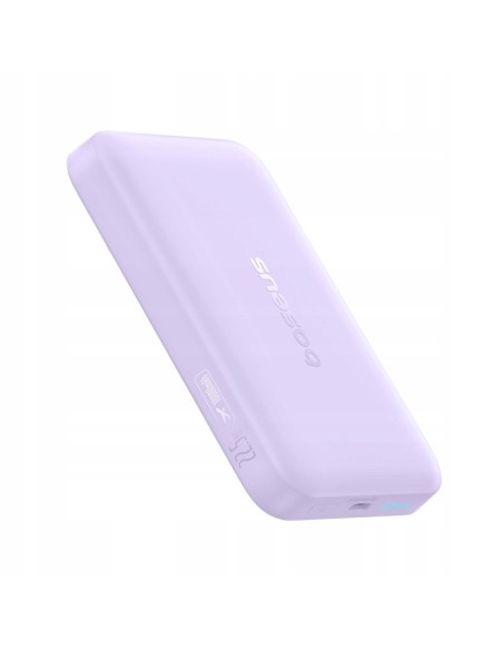 Baseus EnerFill FM11 Ultra-Mini Magnetyczny Power Bank 10000mAh 22.5W Fioletowy