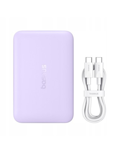Baseus EnerFill FM11 Ultra-Mini Magnetyczny Power Bank 10000mAh 22.5W Fioletowy