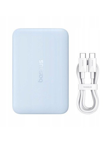 Baseus EnerFill FM11 Ultra-Mini Magnetyczny Power Bank 10000mAh 22.5W Niebieski
