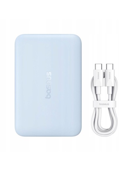 Baseus EnerFill FM11 Ultra-Mini Magnetyczny Power Bank 10000mAh 22.5W Niebieski