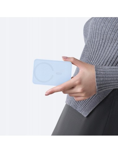 Baseus EnerFill FM11 Ultra-Mini Magnetyczny Power Bank 10000mAh 22.5W Niebieski