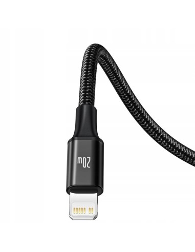Baseus Rapid Series Kabel 3w1 USB-C Micro Lightning 20W 1.5m Czarny