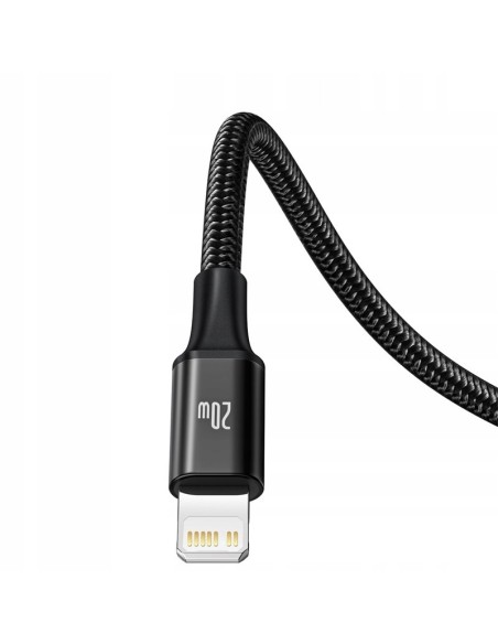 Baseus Rapid Series Kabel 3w1 USB-C Micro Lightning 20W 1.5m Czarny