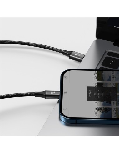 Baseus Rapid Series Kabel 3w1 USB-C Micro Lightning 20W 1.5m Czarny