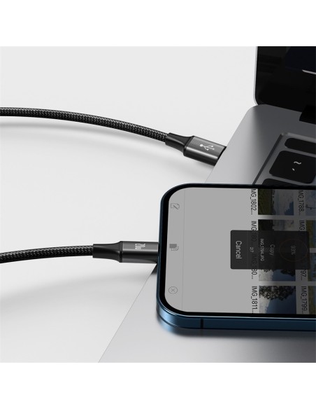 Baseus Rapid Series Kabel 3w1 USB-C Micro Lightning 20W 1.5m Czarny