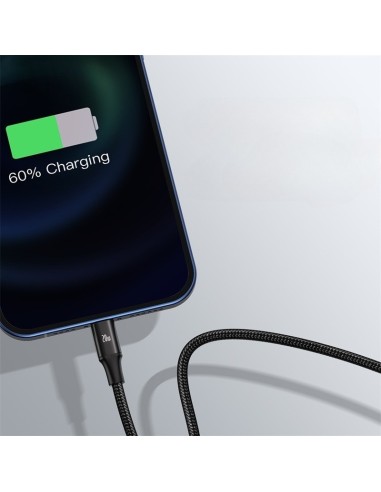Baseus Rapid Series Kabel 3w1 USB-C Micro Lightning 20W 1.5m Czarny