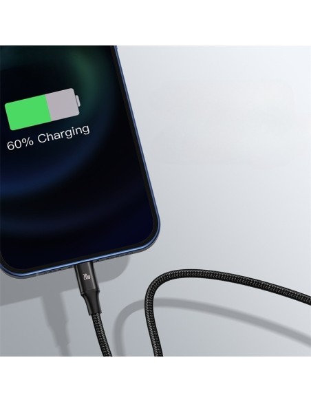 Baseus Rapid Series Kabel 3w1 USB-C Micro Lightning 20W 1.5m Czarny