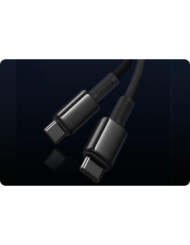 Baseus Tungsten Gold Kabel USB-C Do USB-C 100W 1m Czarny