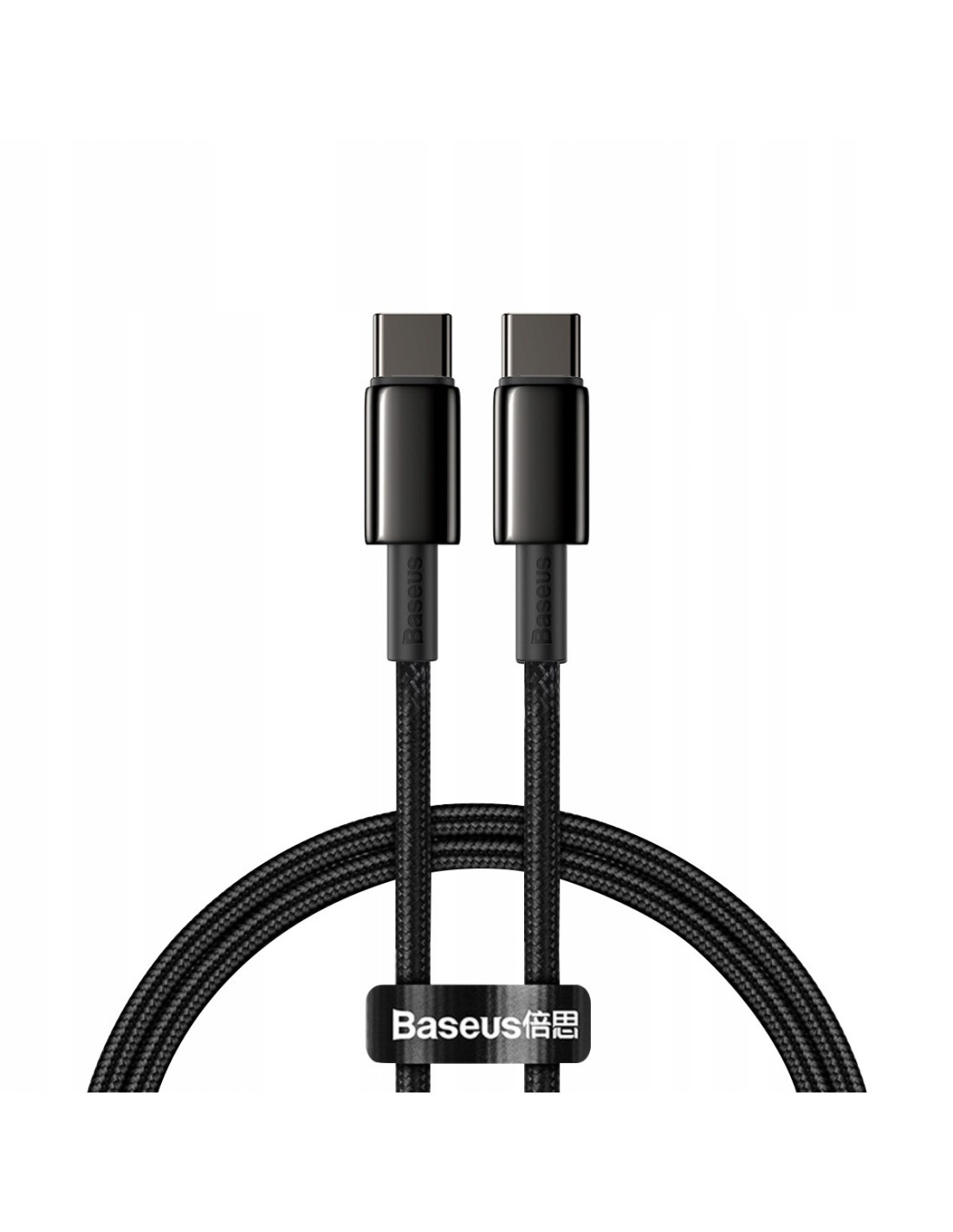 Baseus Tungsten Gold Kabel USB-C Do USB-C 100W 1m Czarny