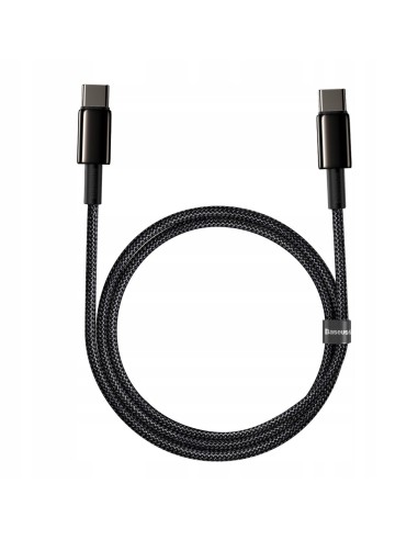 Baseus Tungsten Gold Kabel USB-C Do USB-C 100W 1m Czarny
