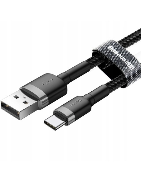 Baseus Cafule Cable Kabel USB Do USB-C 200cm Czarny