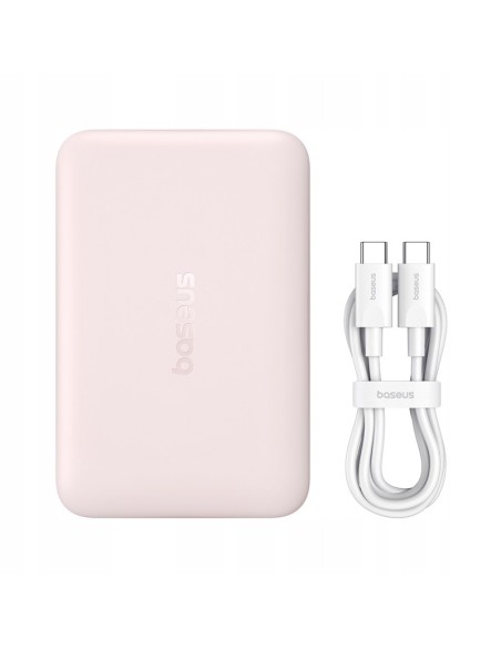 Baseus EnerFill FM11 Ultracienki Magnetyczny Power Bank 10000mAh 22.5W Baby Pink