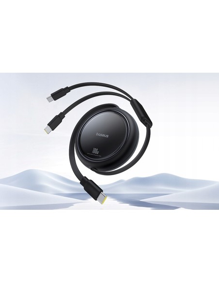 Baseus Bright Mirror Series Kabel 2w1 USB-C Do C+C 100W 1m Czarny