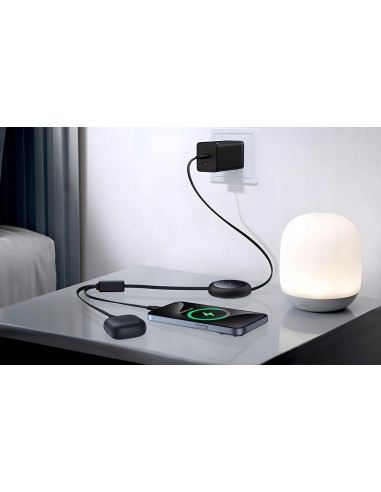 Baseus Bright Mirror Series Kabel 2w1 USB-C Do C+C 100W 1m Czarny