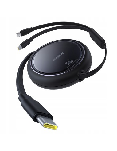 Baseus Bright Mirror Series Kabel 2w1 USB-C Do C+C 100W 1m Czarny