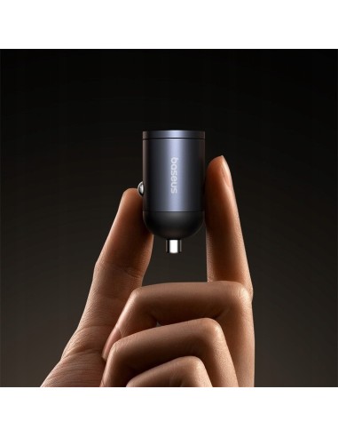 Baseus Tiny Star Mini Ładowarka Samochodowa (U+C) 30W Czarny