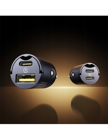 Baseus Tiny Star Mini Ładowarka Samochodowa (U+C) 30W Czarny