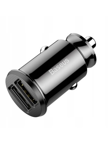 Baseus Grain Ładowarka Samochodowa 2x USB-A 3.1A Czarna