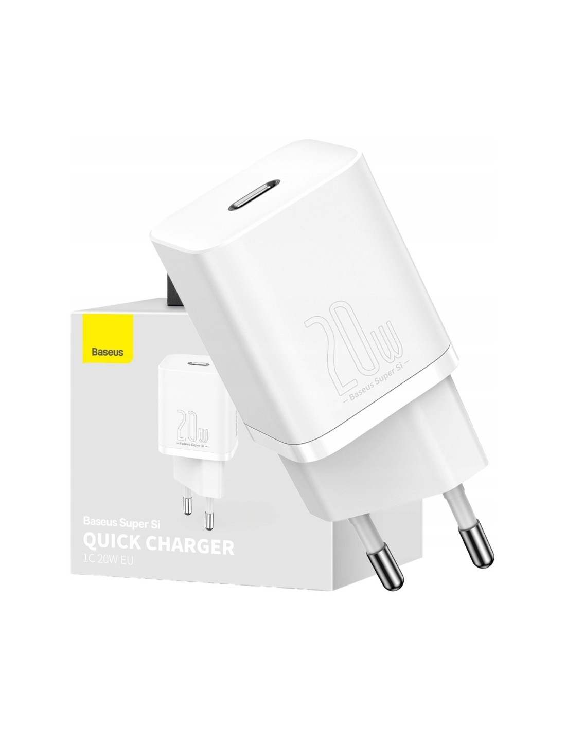 Baseus Super Si Ładowarka Sieciowa USB-C Type-C 20W