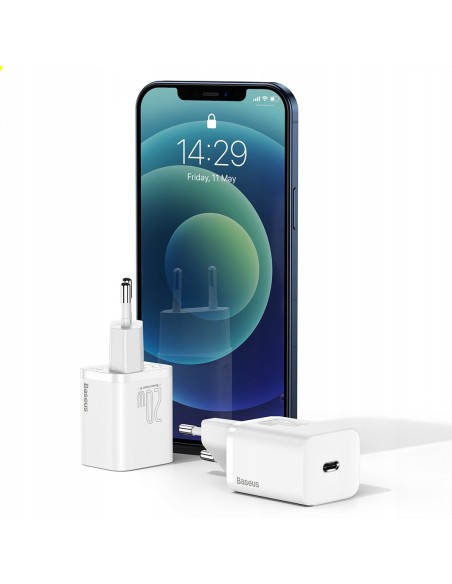 Baseus Super Si Ładowarka Sieciowa USB-C Type-C 20W