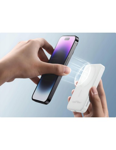 Baseus Magnetic Mini Power Bank MagSafe 5000mAh 20W Biały