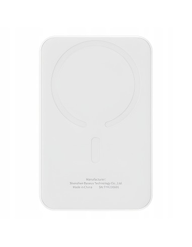 Baseus Magnetic Mini Power Bank MagSafe 5000mAh 20W Biały