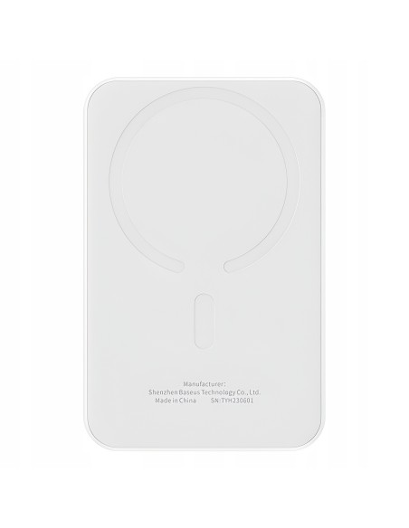 Baseus Magnetic Mini Power Bank MagSafe 5000mAh 20W Biały