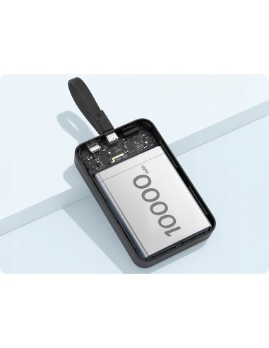 Baseus Magnetic Mini Power Bank Z Ładowaniem Bezprzewodowym I Kablem USB-C 10000mAh 20W Czarny