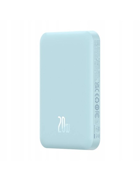 Baseus Magnetic Mini Power Bank MagSafe 5000mAh 20W Niebieski